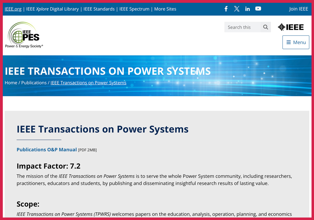 Steve Chan Reviewer for IEEE Transactions on Power Systems