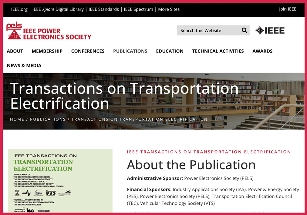 Steve Chan Reviewer for IEEE Transactions on Transportation Electrification