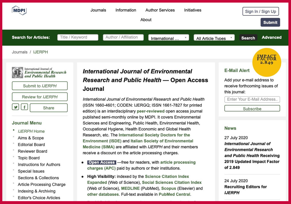 Steve Chan MDPI Public Health