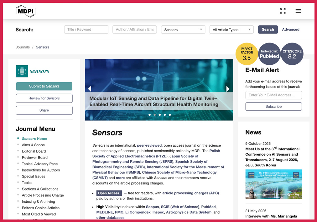 Steve Chan Reviewer for MDPI Sensors