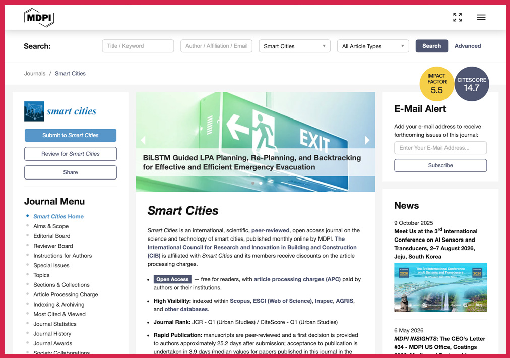 Steve Chan Reviewer for MDPI SmartCities
