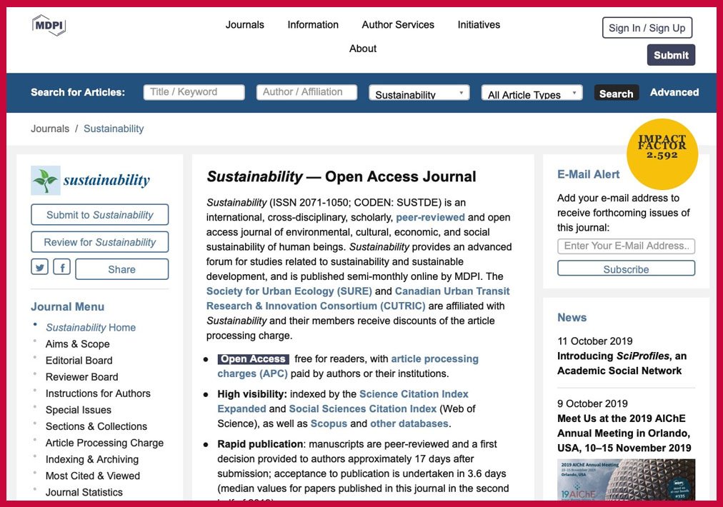 Steve Chan MDPI Sustainability