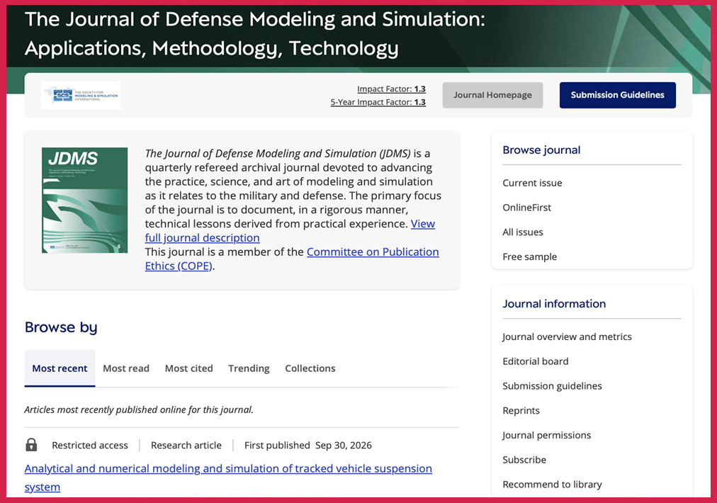Steve Chan Reviewer for The Journal ofDefense Modeling and Simulation (JDMS)